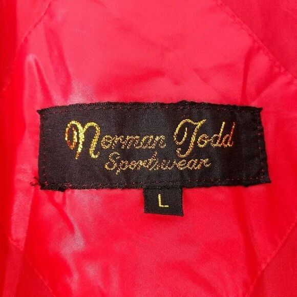 Satellite Truck Racing Jacket Vintage 80s Cafe Racer Bomber Norman Todd Mens - Picture 8 of 8